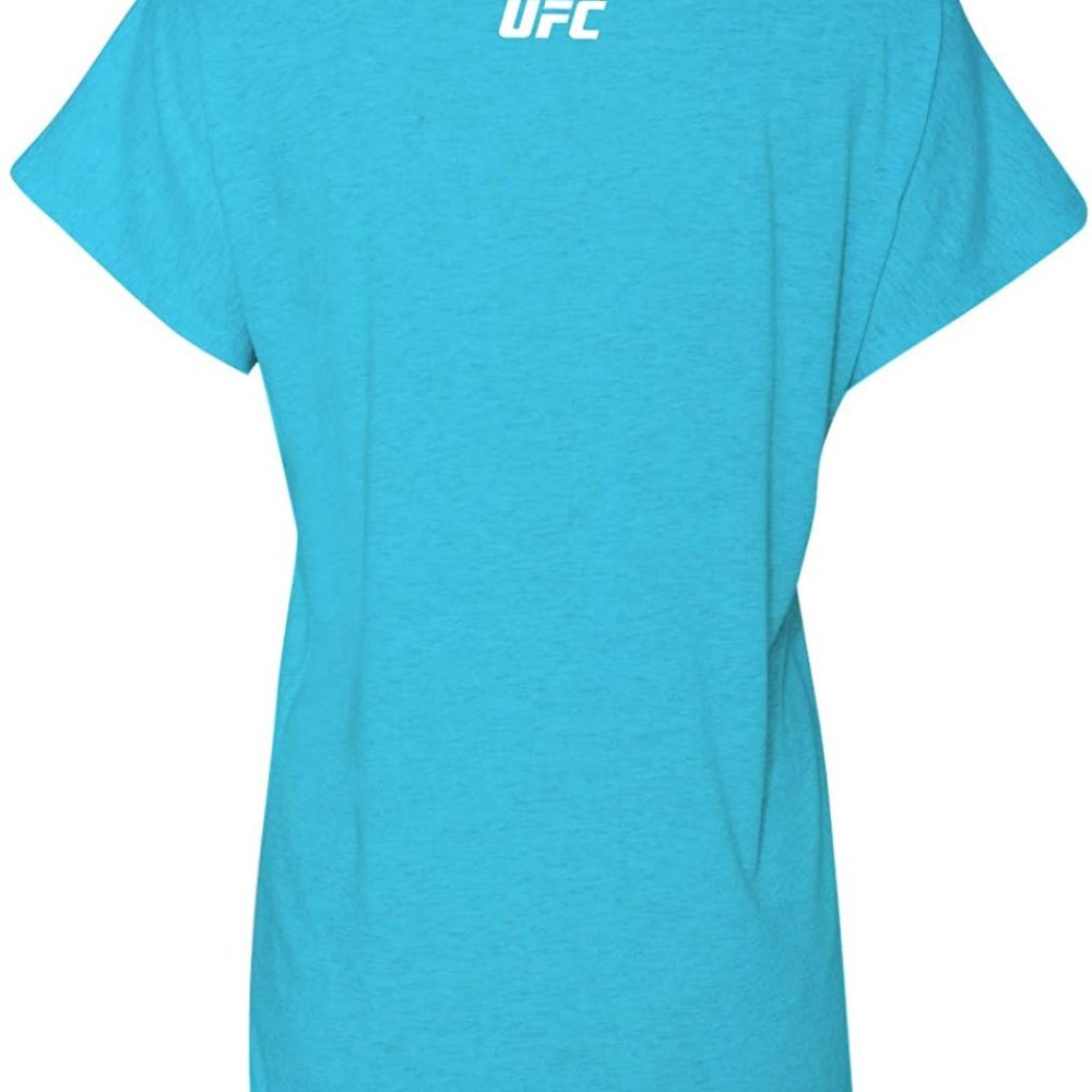 UFC Women Dolman Tri-Blend Shirt Vintage Turquoise - Picture 2 of 2